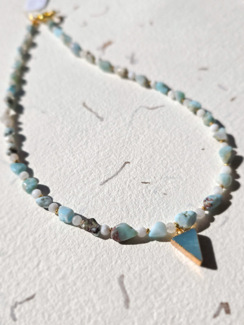 EVELYN | larimar kamień księżycowy EVELYN | larimar kamień księżycowy