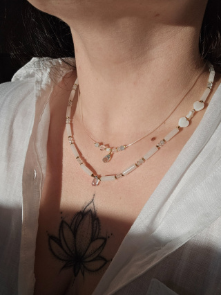 SARA | Topaz | Jadeit | Srebro pozłacane